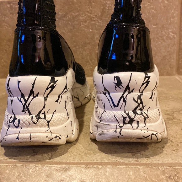 Studded Ankle Platform Sock Bootie - Picture 10 of 13